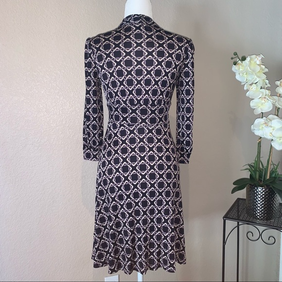 Banana Republic navy blue and gray dress size s - Picture 2 of 7